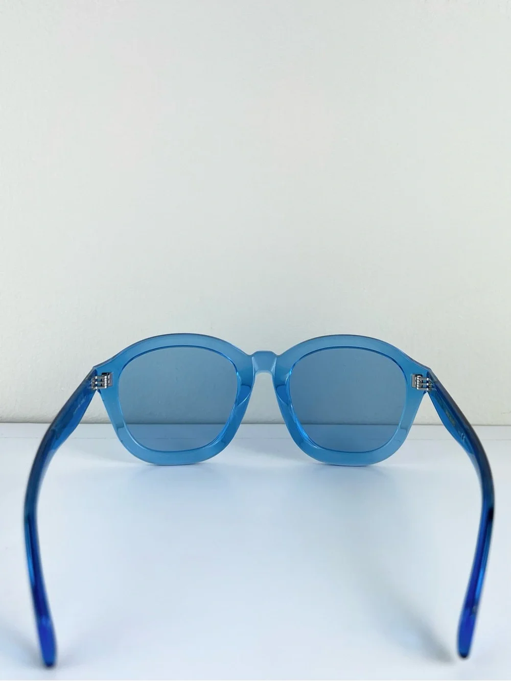 NEW CELINE BLUE ROUND SUNGLASSES - Picture 6 of 13